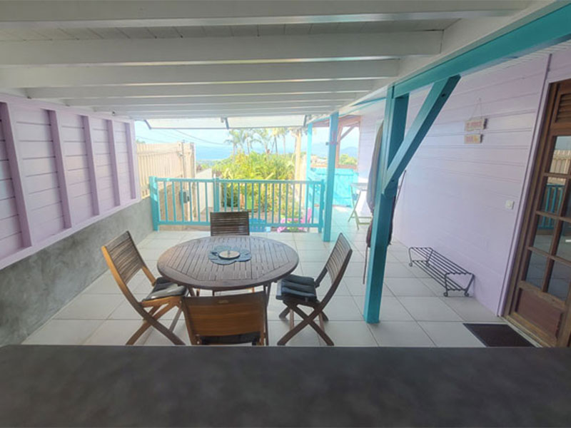 Terrasse et vue du Appartement T2 Coco